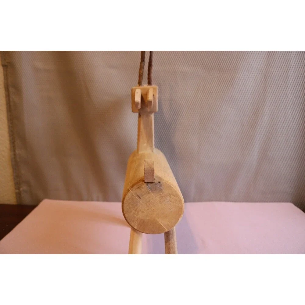 Rustic Wooden Branch & Twig Reindeer Christmas Décor Folk Art Figurine